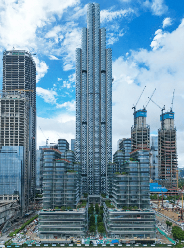 50亿!388米!深圳“螺纹钢大厦”幕墙封顶